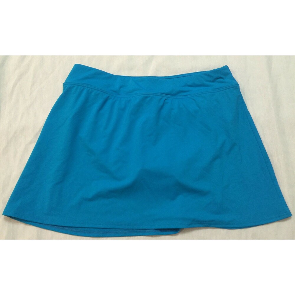 LANDS END WOMENS SWIM SKIRT SKORT WITH BUILT BIKINI SIZE 8